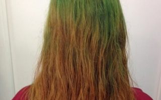 arreglo de un pelo verde