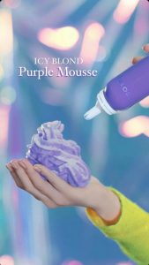mousse icy blond purple cotril